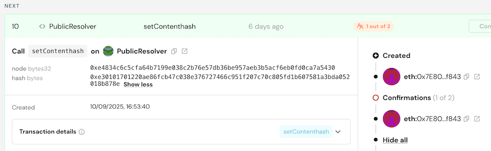 safe transaction