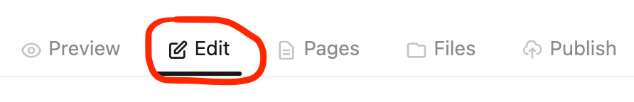 Edit tab